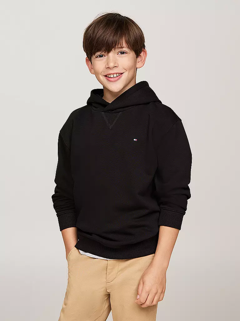 TOMMY HILFIGER | Jungen Kapuzensweater - Hoodie | schwarz