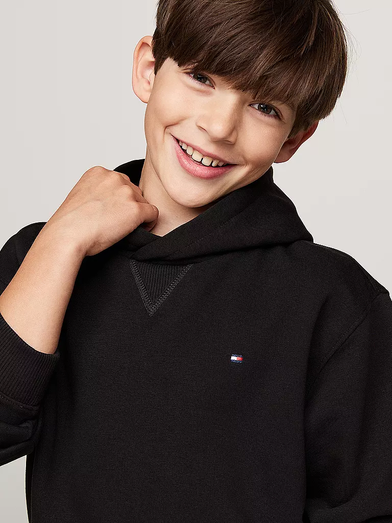 TOMMY HILFIGER | Jungen Kapuzensweater - Hoodie | schwarz