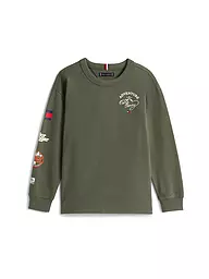 TOMMY HILFIGER | Jungen Langarmshirt  | olive