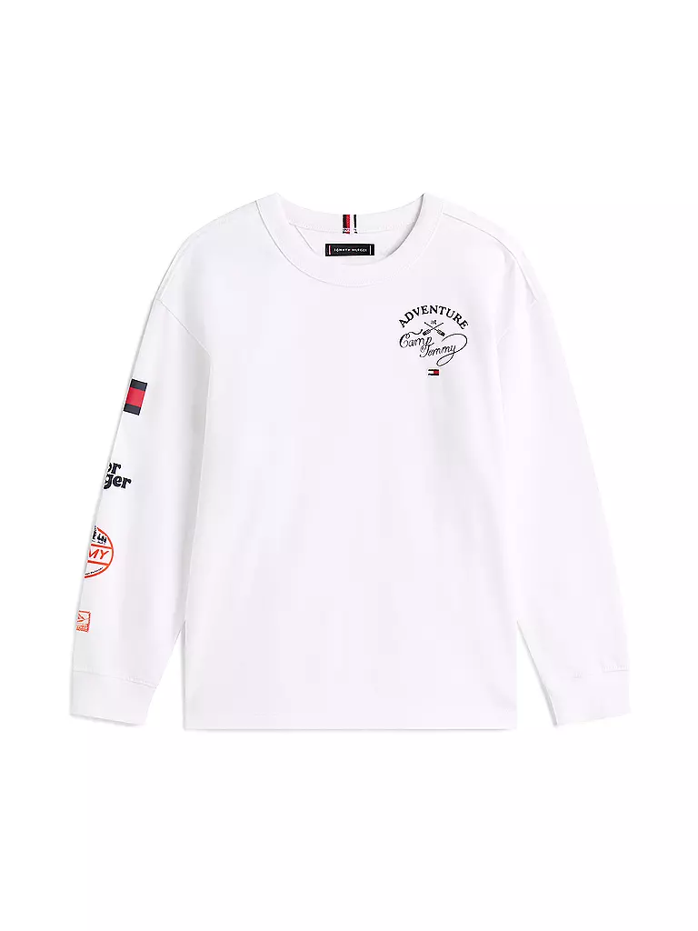 TOMMY HILFIGER | Jungen Langarmshirt  | weiss