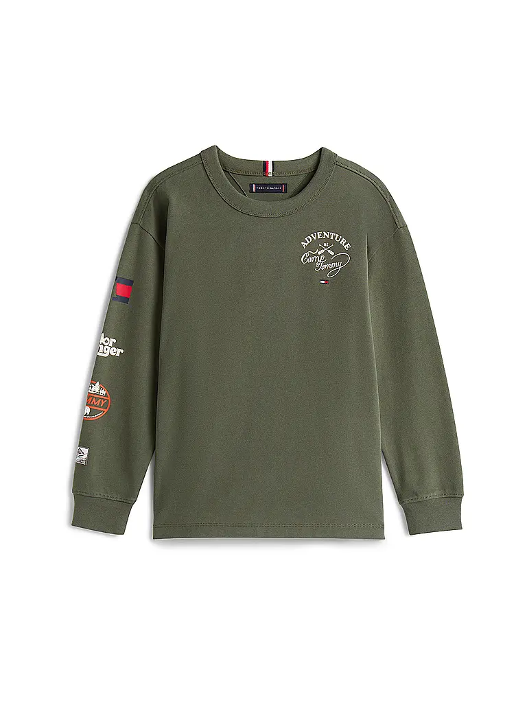 TOMMY HILFIGER | Jungen Langarmshirt  | olive
