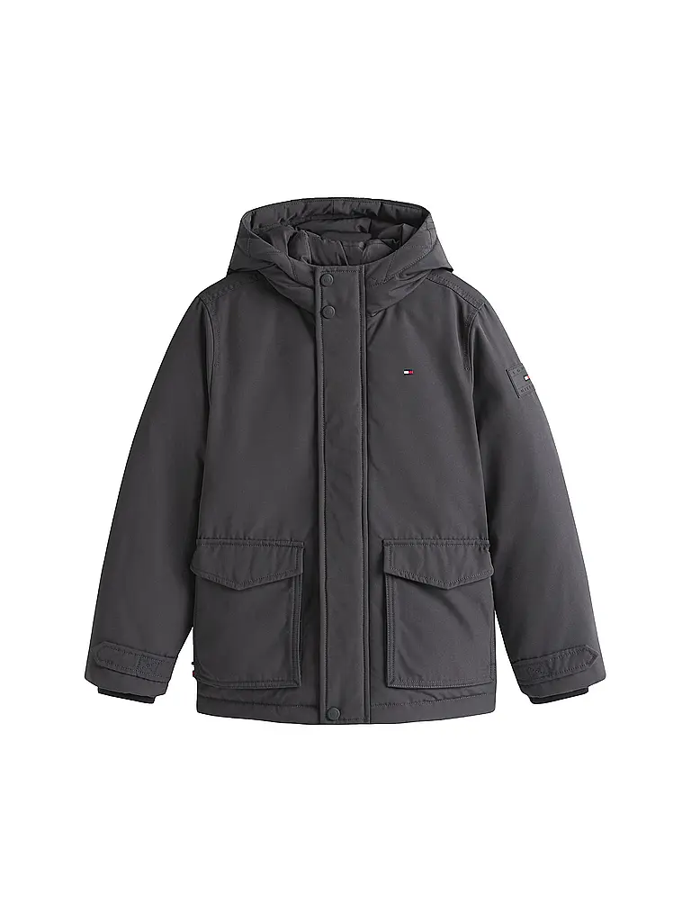 TOMMY HILFIGER | Jungen Parka  | grau