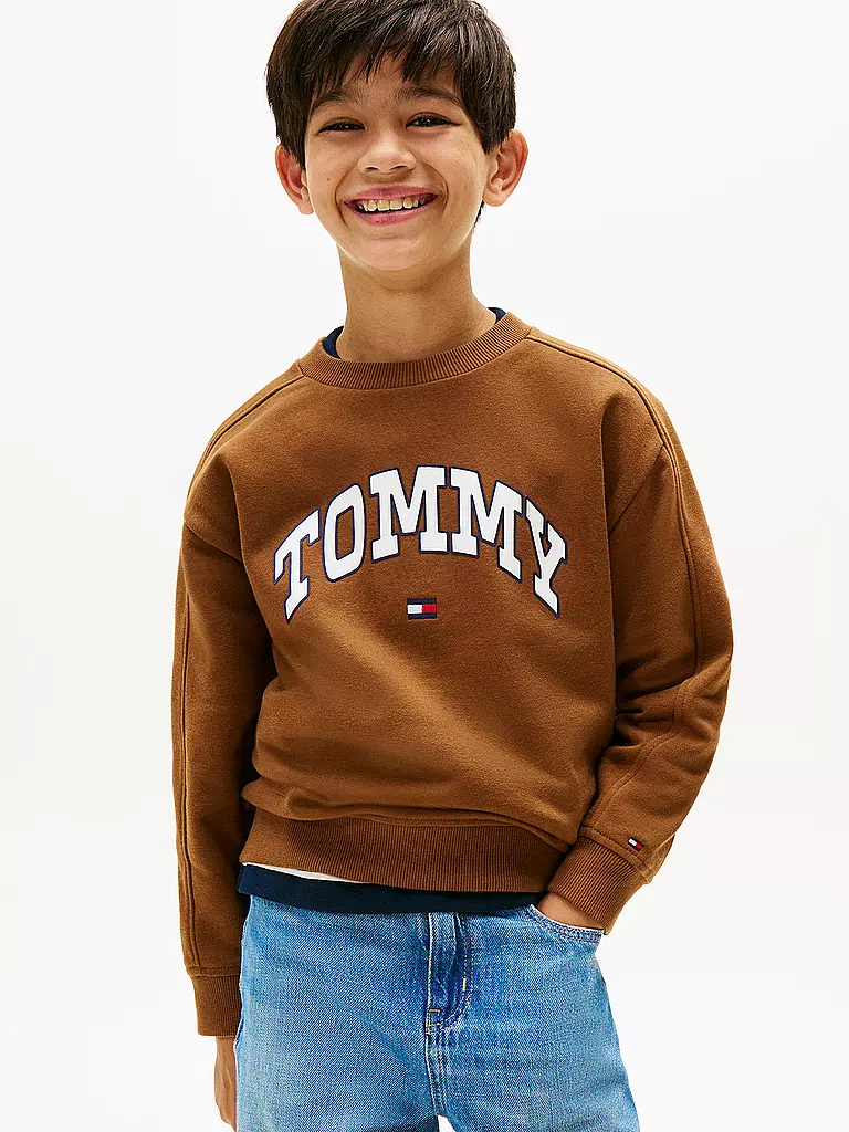 TOMMY HILFIGER | Jungen Sweater | braun