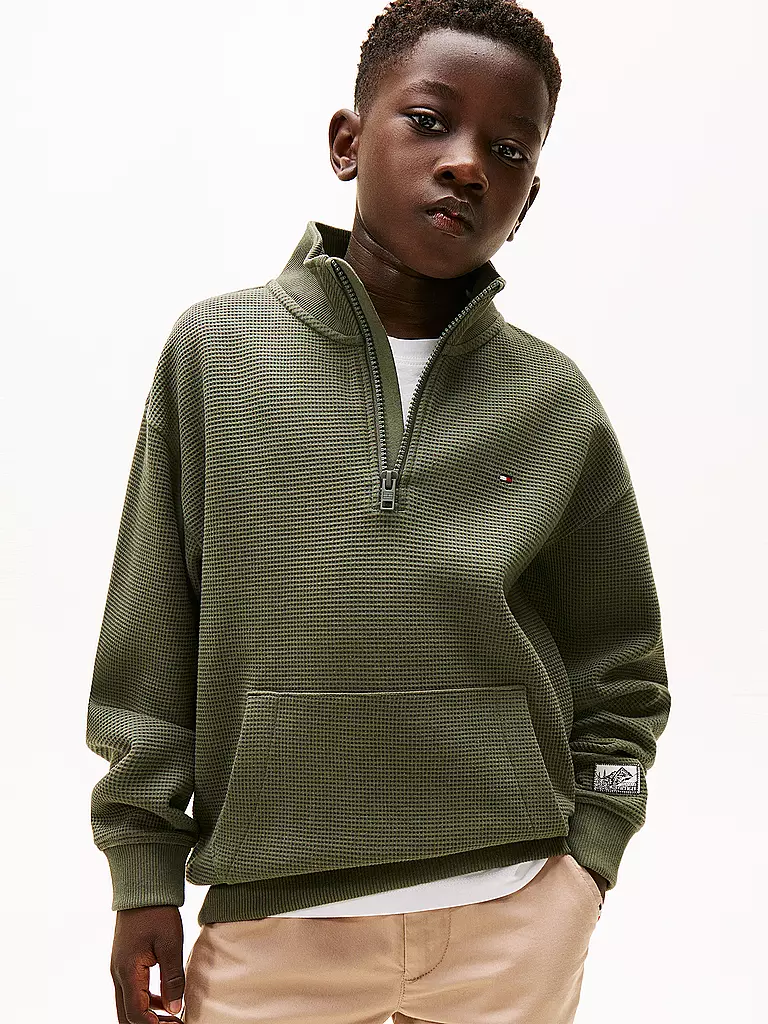 TOMMY HILFIGER | Jungen Sweater | olive