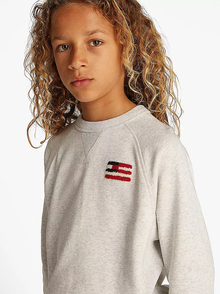 TOMMY HILFIGER | Jungen Sweater | hellgrau