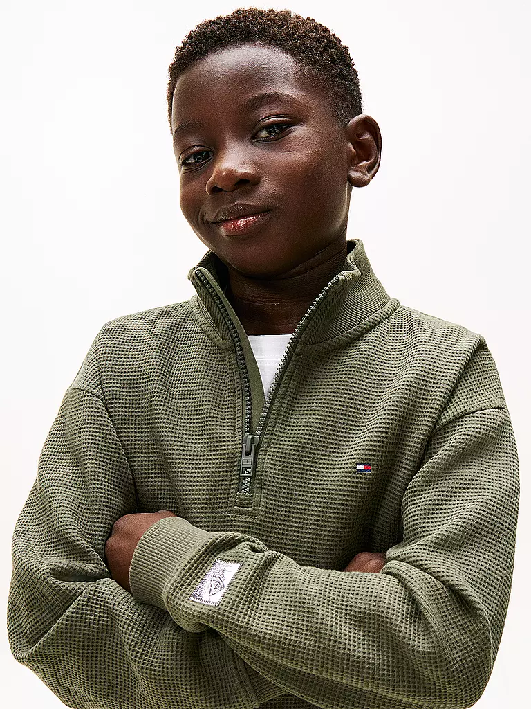 TOMMY HILFIGER | Jungen Sweater | olive