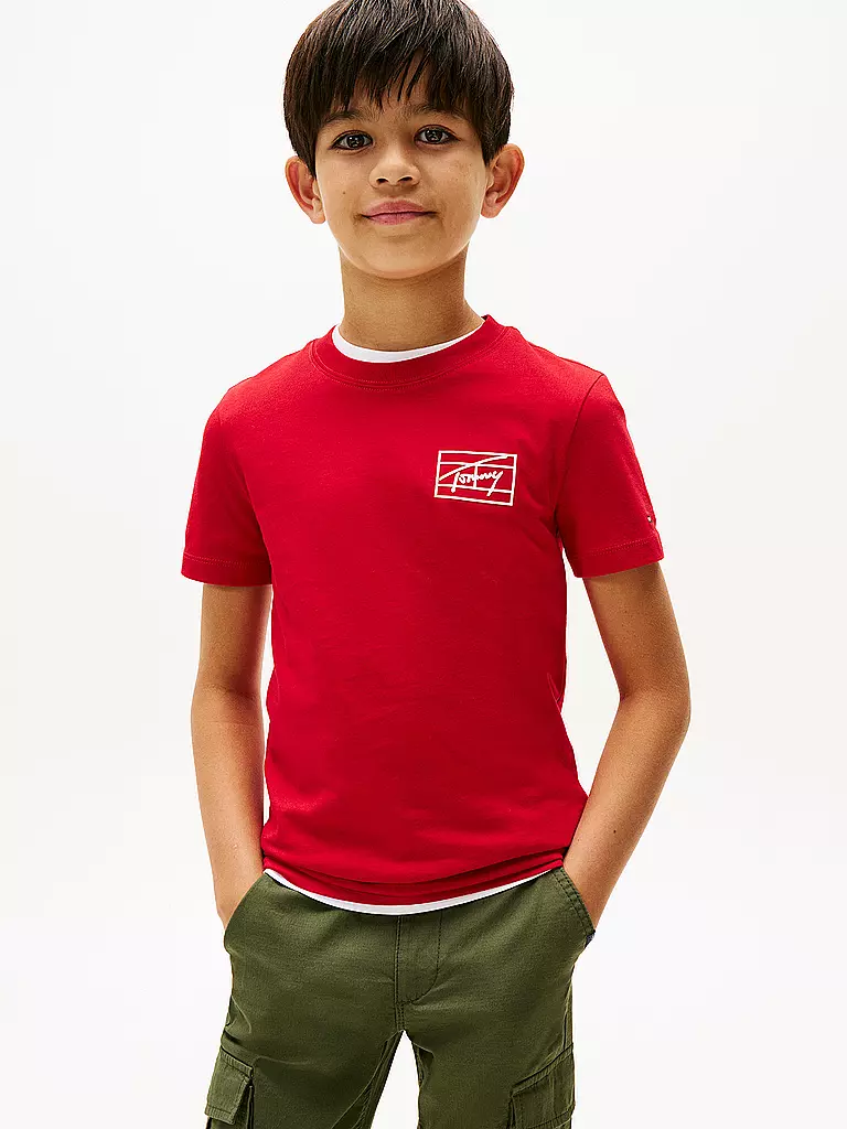 TOMMY HILFIGER | Jungen T-Shirt | dunkelblau