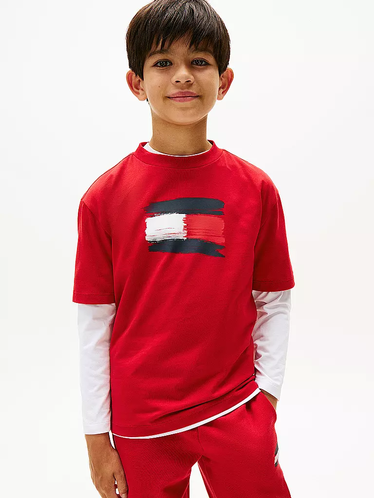 TOMMY HILFIGER | Jungen T-Shirt | rot