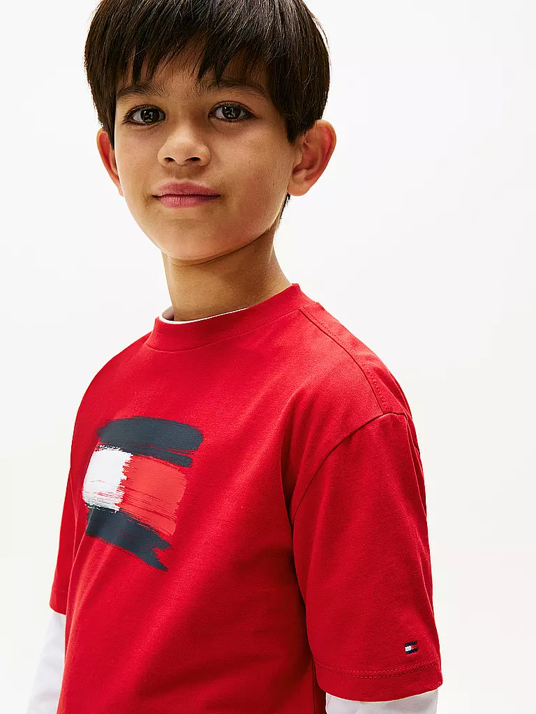 TOMMY HILFIGER | Jungen T-Shirt | rot