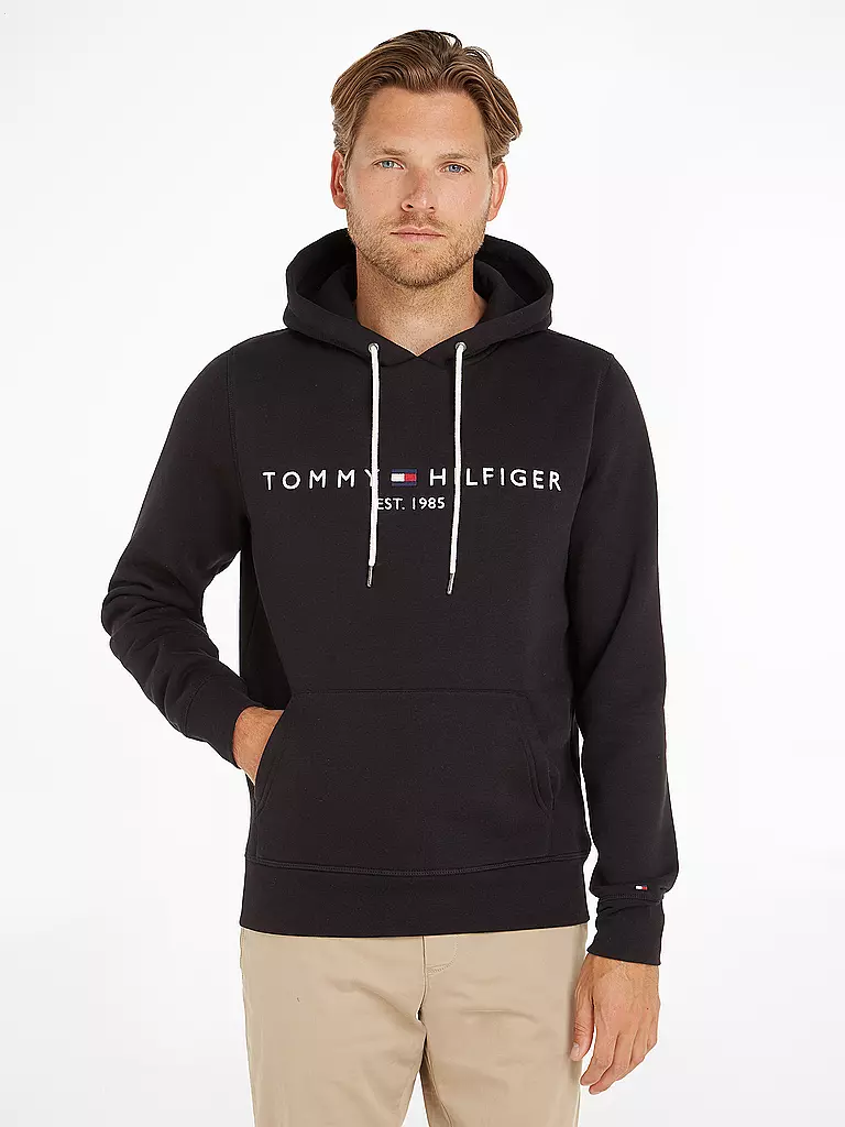 TOMMY HILFIGER | Kapuzensweater - Hoodie  | schwarz