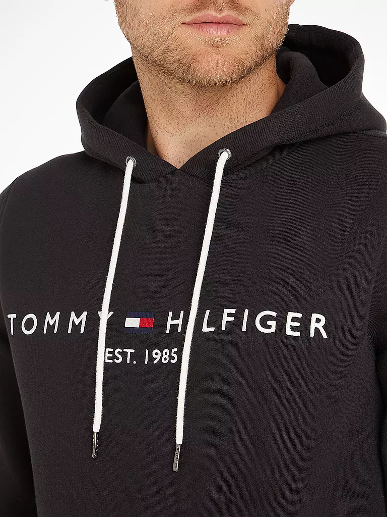 TOMMY HILFIGER | Kapuzensweater - Hoodie  | schwarz
