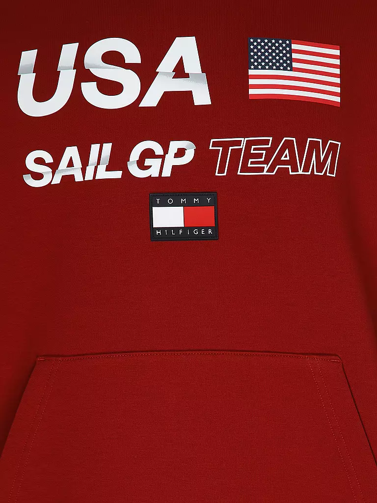 TOMMY HILFIGER | Kapuzensweater - Hoodie TH x SailGP | rot