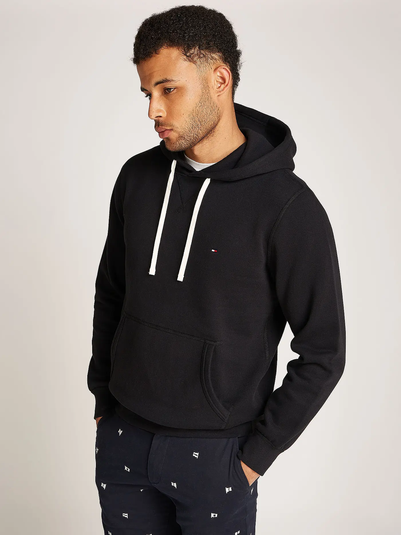 TOMMY HILFIGER | Kapuzensweater - Hoodie | schwarz
