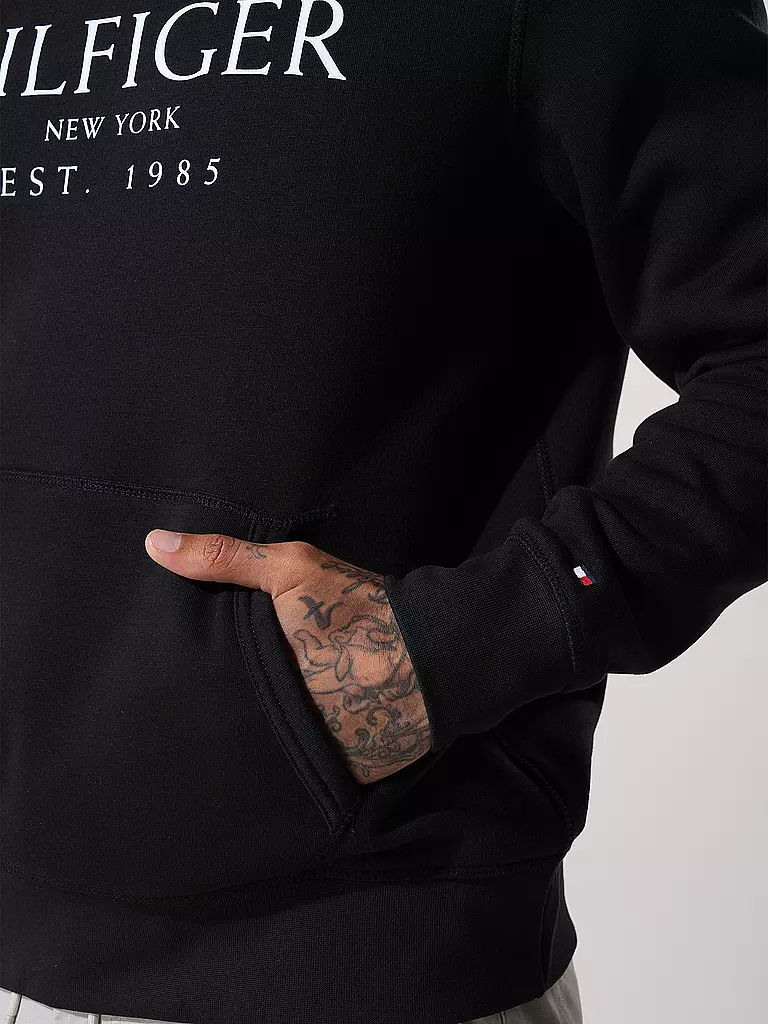 TOMMY HILFIGER | Kapuzensweater - Hoodie | schwarz