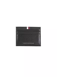 TOMMY HILFIGER | Kartenetui TH PREM LEA | schwarz