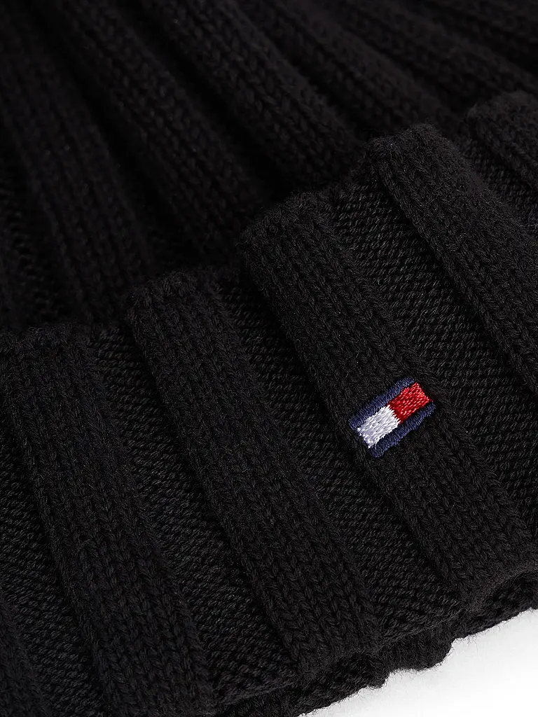 TOMMY HILFIGER | Kinder Mütze - Haube | schwarz