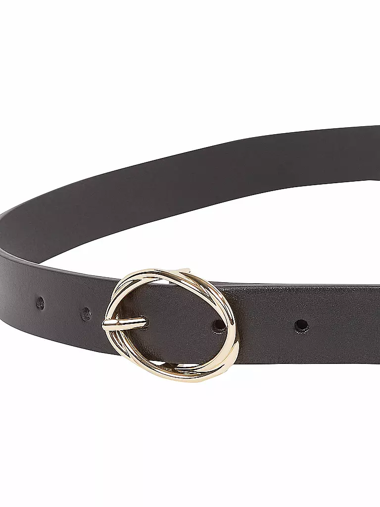TOMMY HILFIGER | Ledergürtel TH CHIC | creme