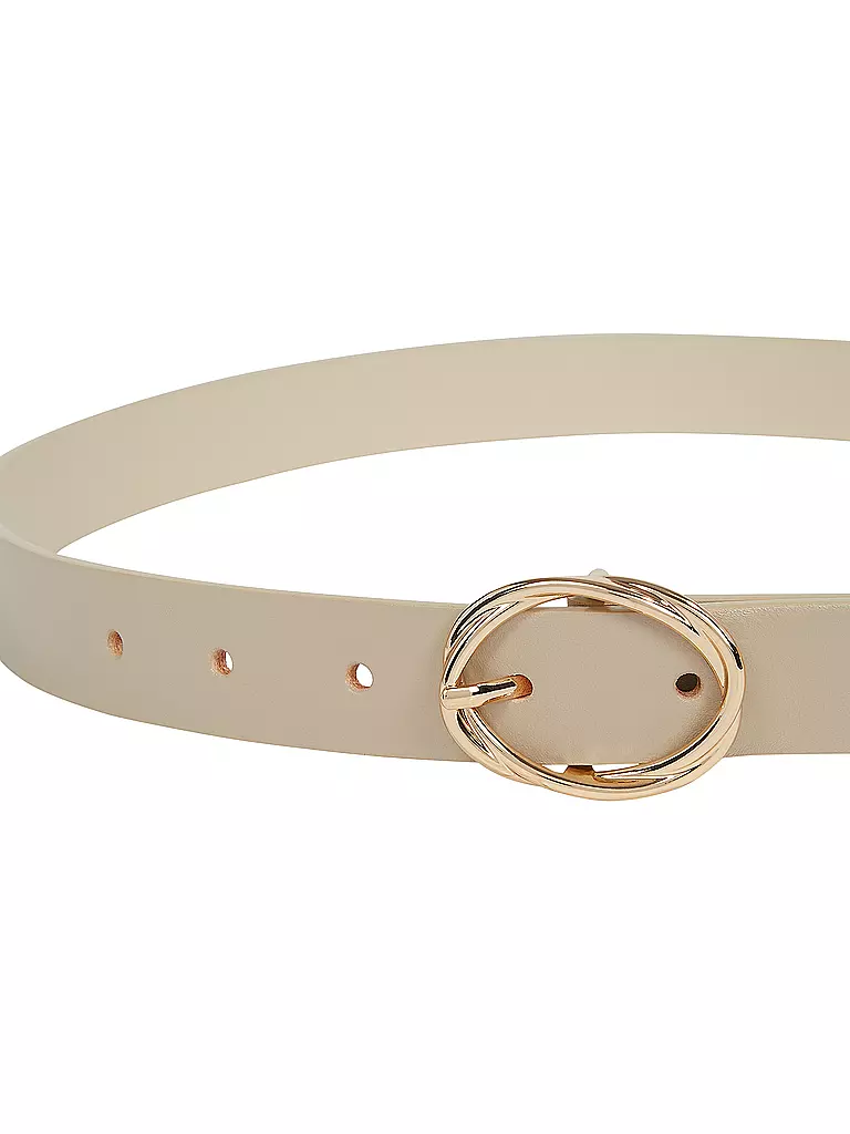 TOMMY HILFIGER | Ledergürtel TH CHIC | schwarz