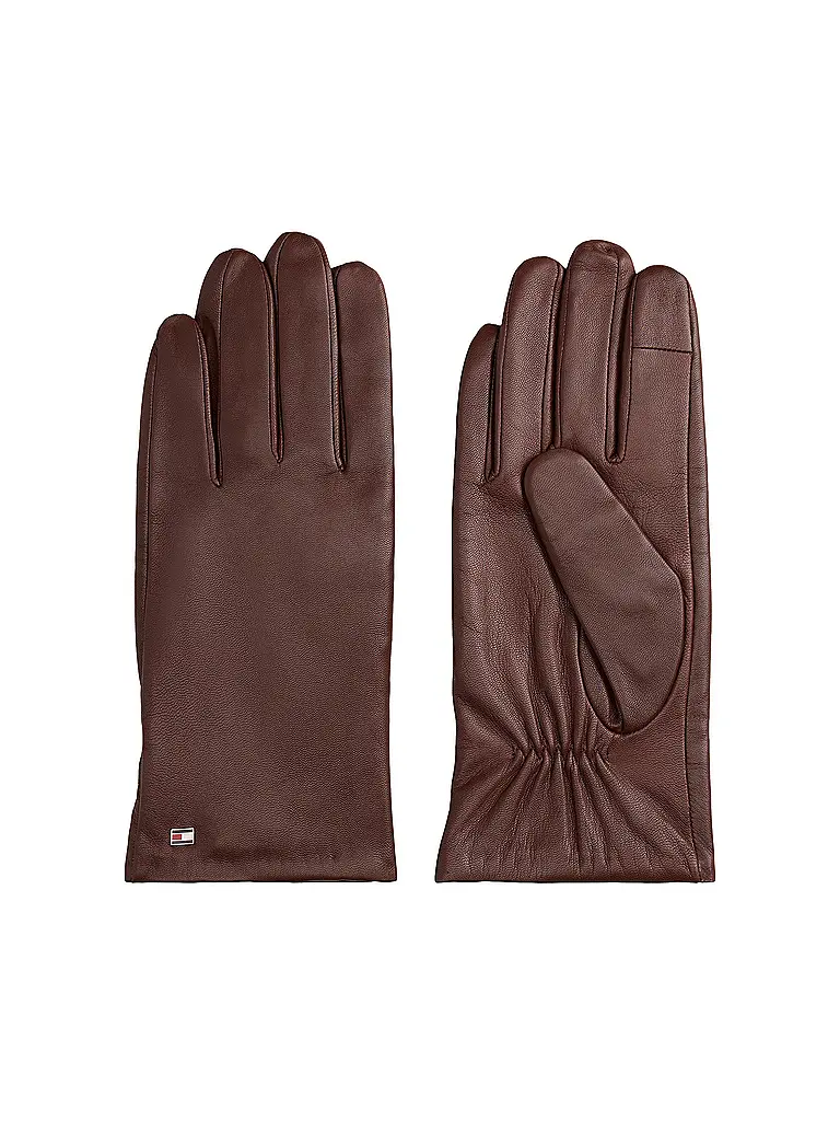 TOMMY HILFIGER | Lederhandschuhe | braun