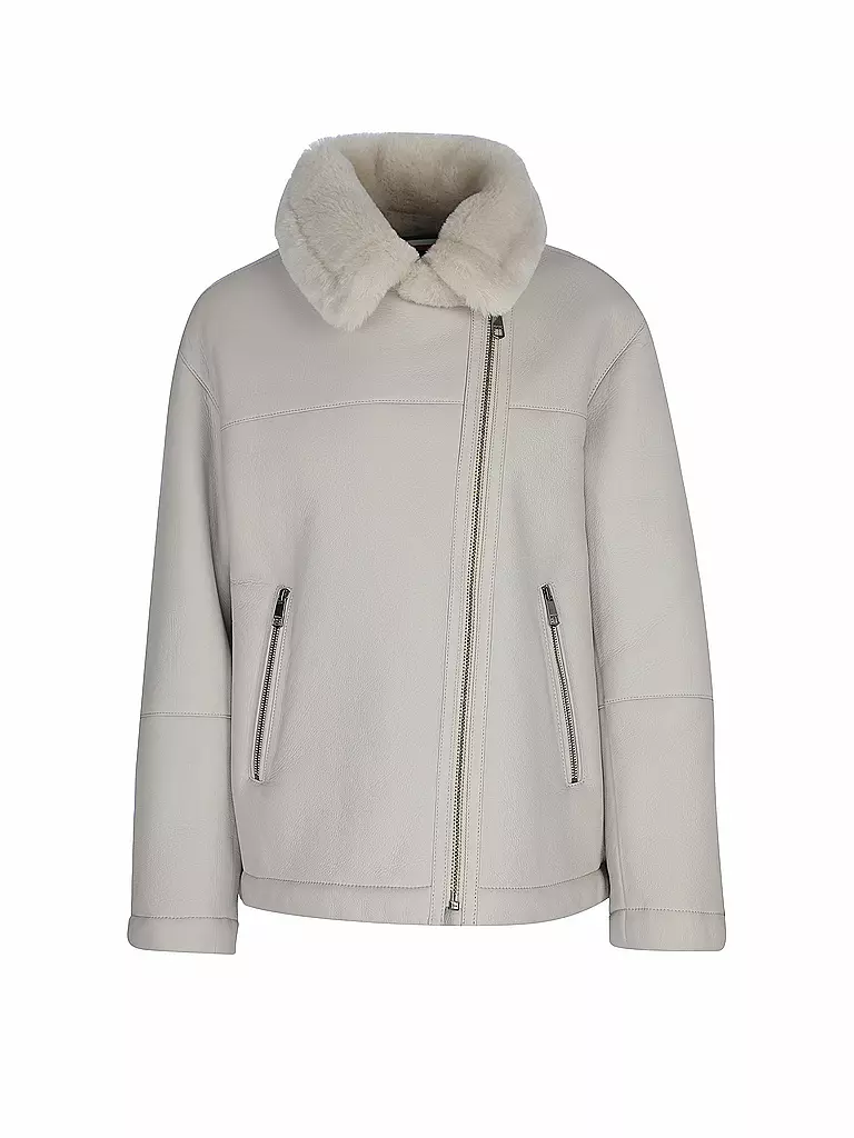 TOMMY HILFIGER | Lederjacke Icon | beige