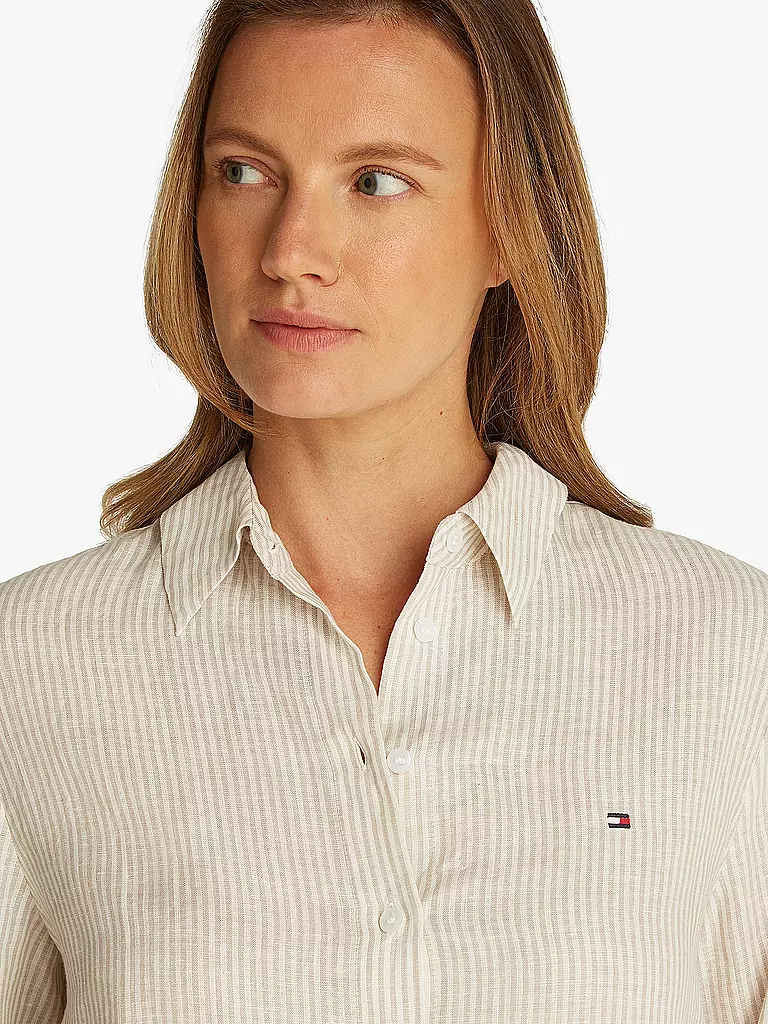 TOMMY HILFIGER | Leinenbluse | weiss