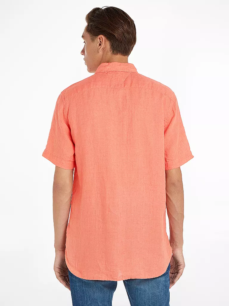 TOMMY HILFIGER | Leinenhemd Regular Fit | gelb