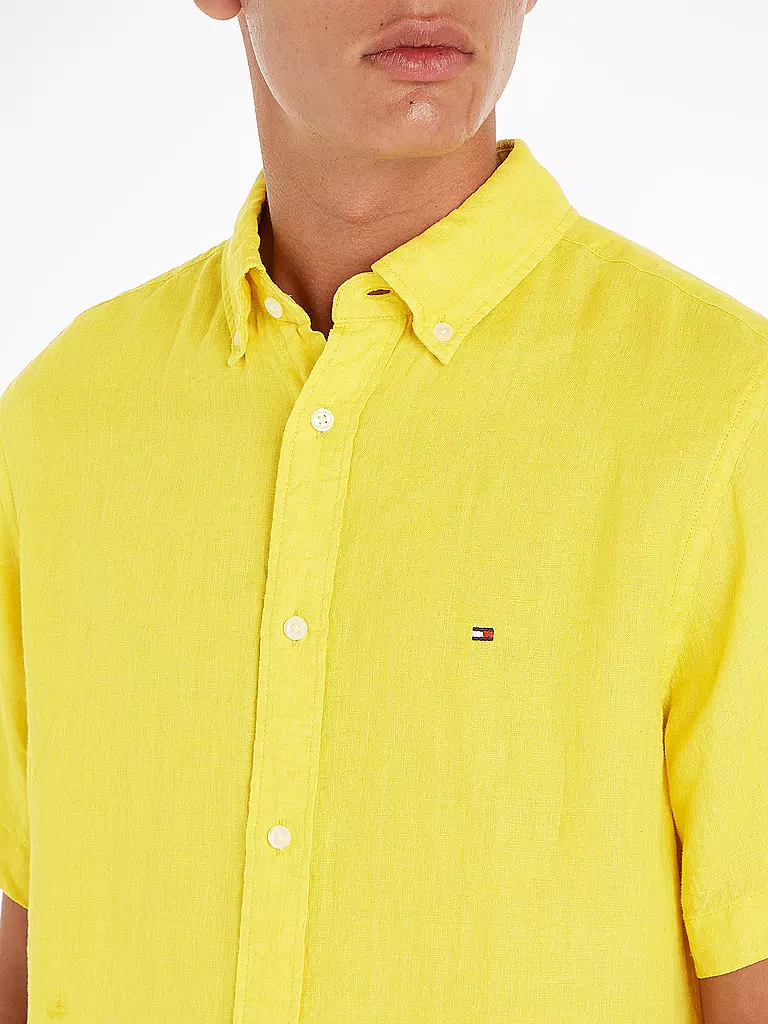 TOMMY HILFIGER | Leinenhemd Regular Fit | rosa