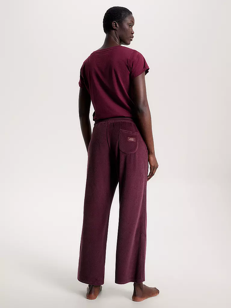 TOMMY HILFIGER | Loungewear Hose  | dunkelrot