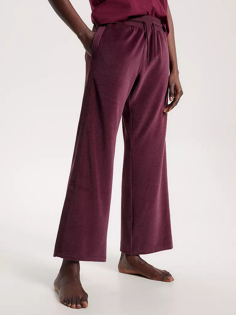 TOMMY HILFIGER | Loungewear Hose  | dunkelrot