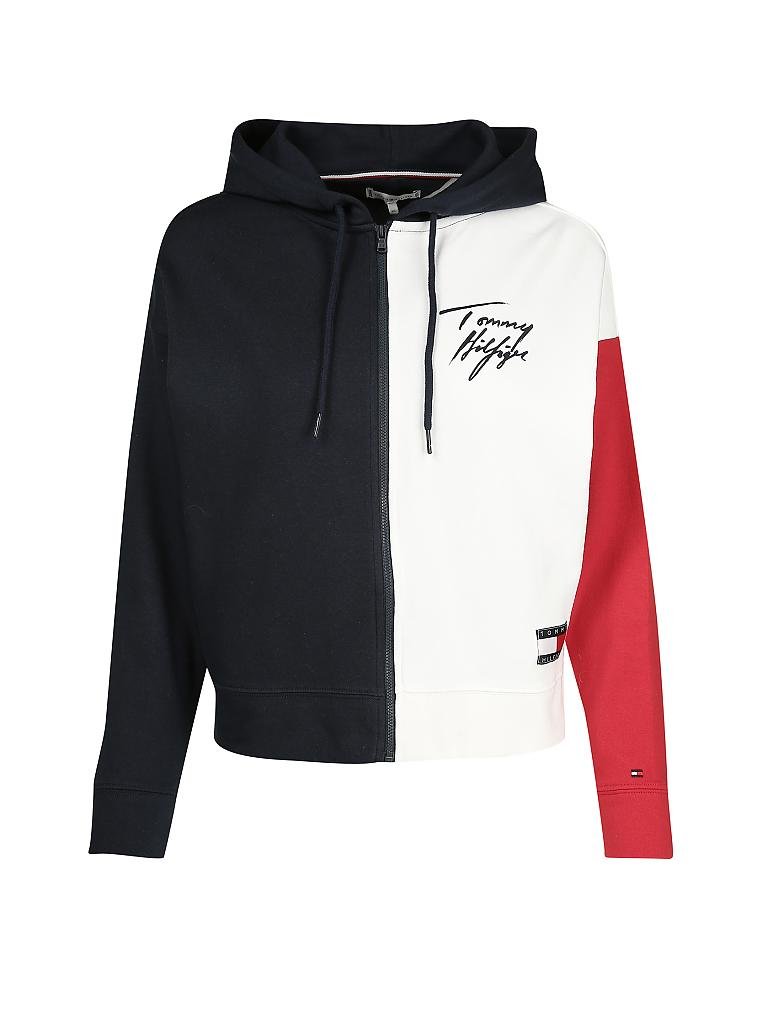 TOMMY HILFIGER | Loungewear Sweatjacke  | blau