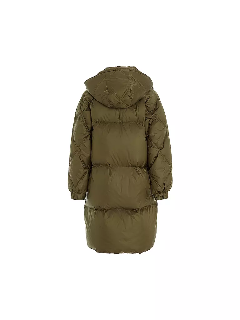 TOMMY HILFIGER | Mädchen Daunenmantel | dunkelgrün