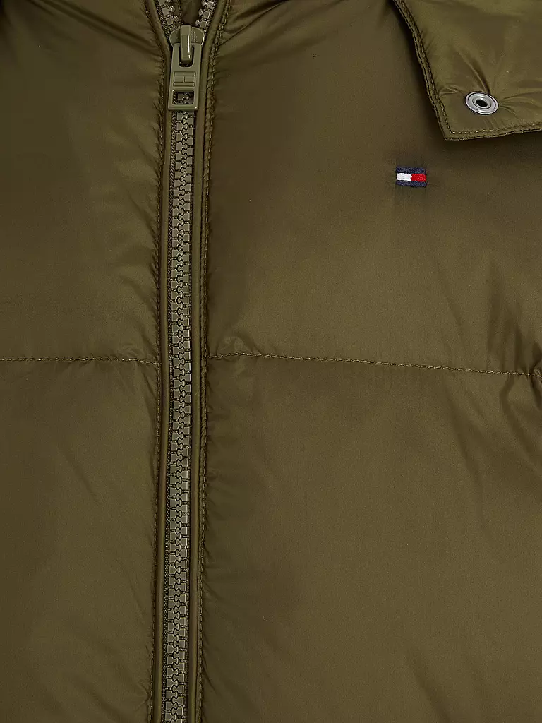 TOMMY HILFIGER | Mädchen Daunenmantel | dunkelgrün