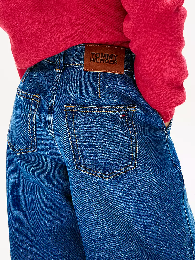 TOMMY HILFIGER | Mädchen Jeans Wide Fit | dunkelblau