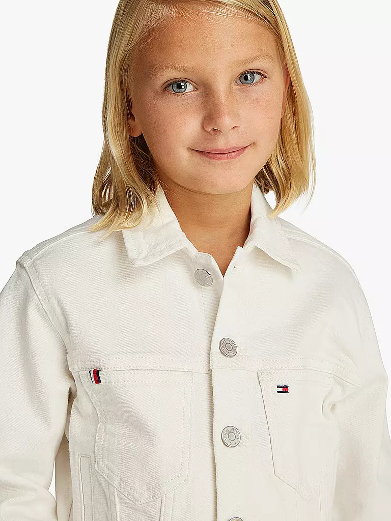 TOMMY HILFIGER | Mädchen Jeansjacke | weiss