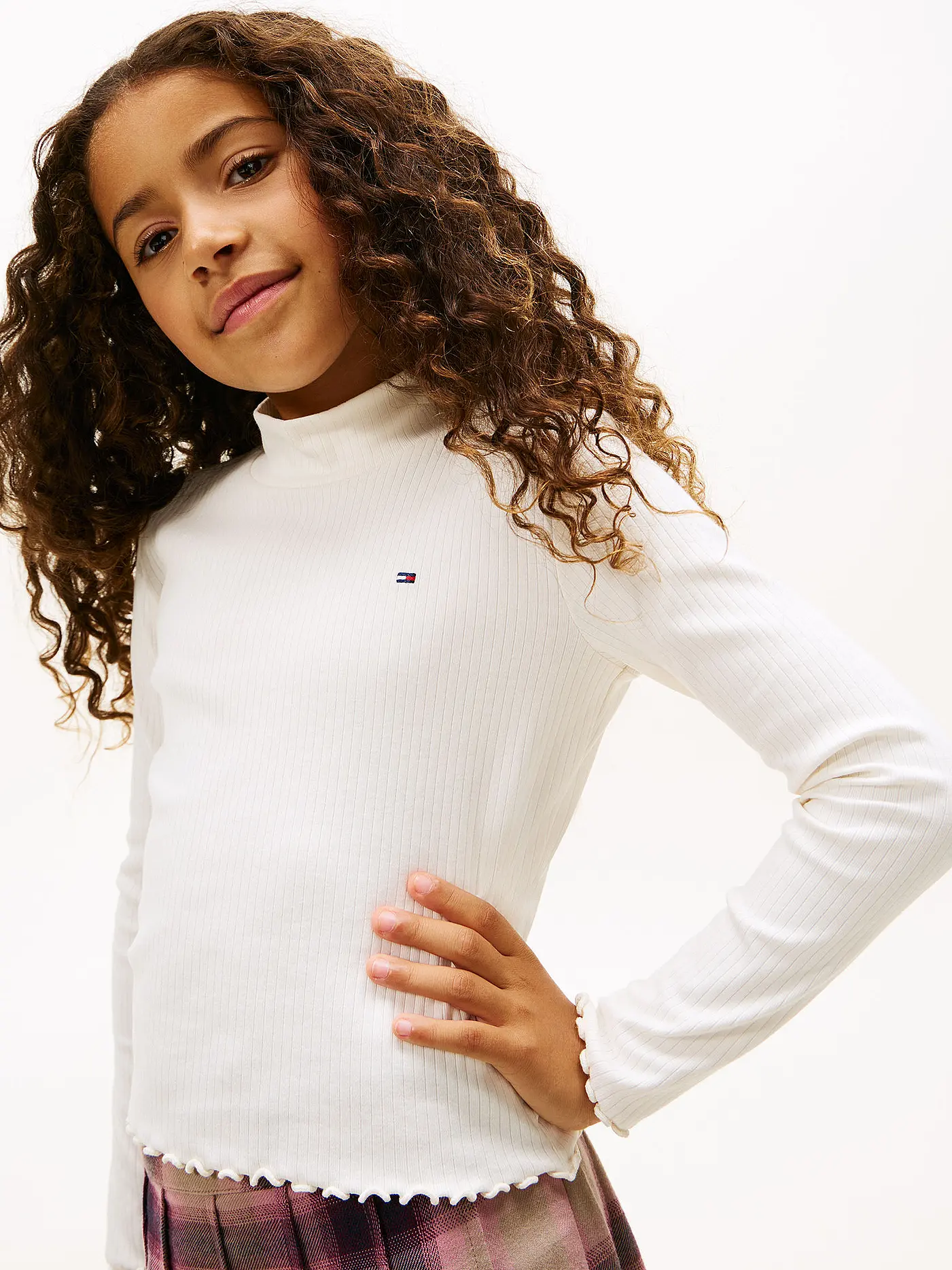 TOMMY HILFIGER | Mädchen Langarmshirt  | weiss