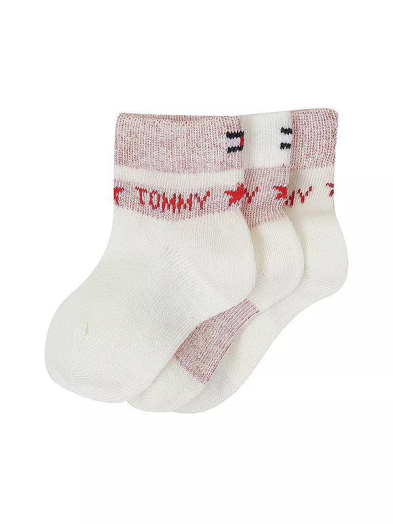 TOMMY HILFIGER | Mädchen Socken 3er Pkg red | weiss