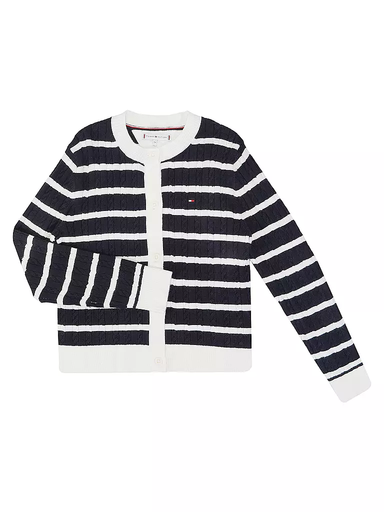 TOMMY HILFIGER | Mädchen Strickjacke  | dunkelblau