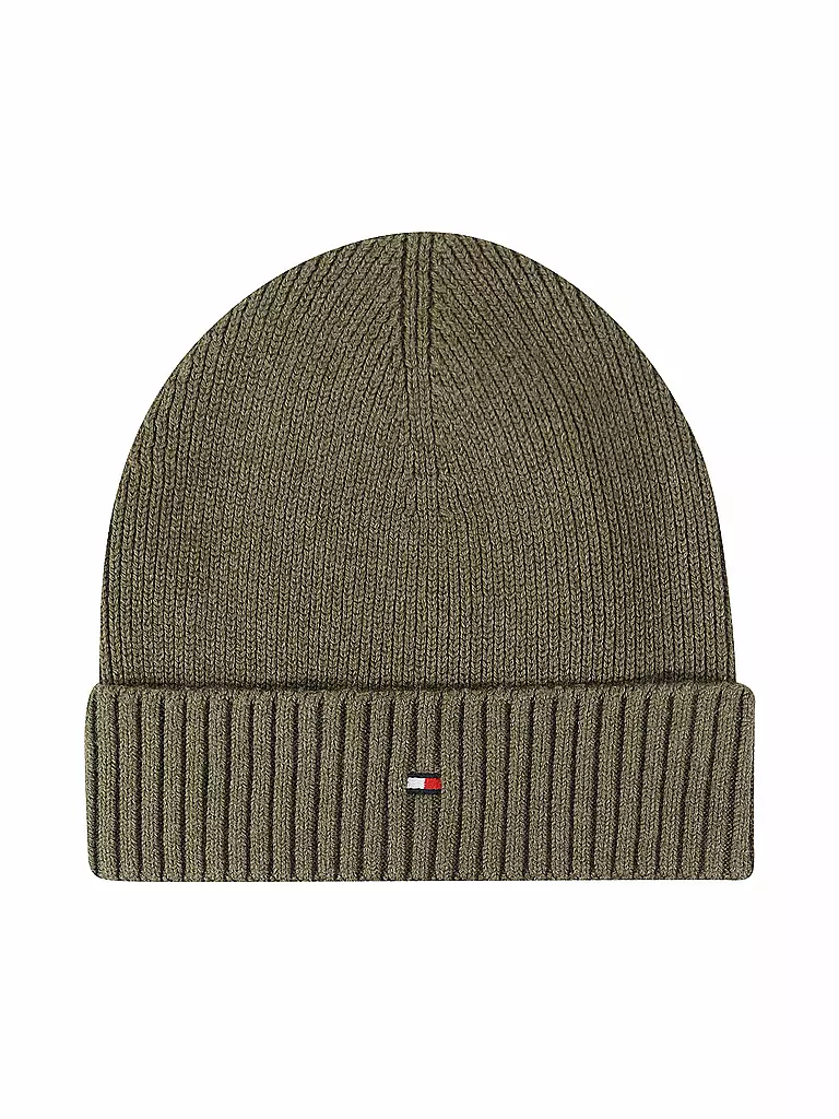 TOMMY HILFIGER | Mütze - Haube ESSENTIAL  | olive