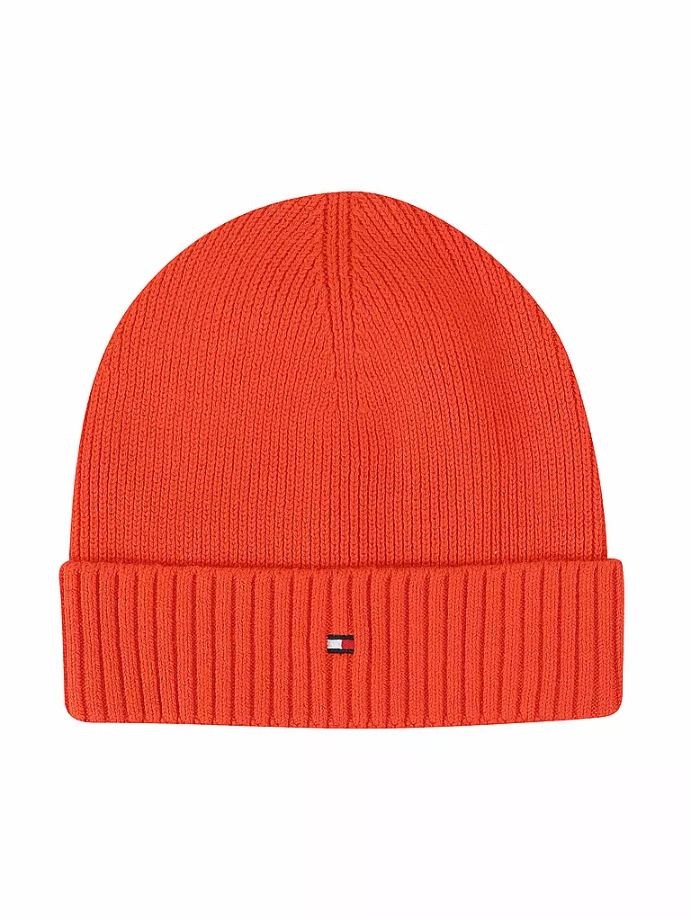 TOMMY HILFIGER | Mütze - Haube ESSENTIAL  | orange