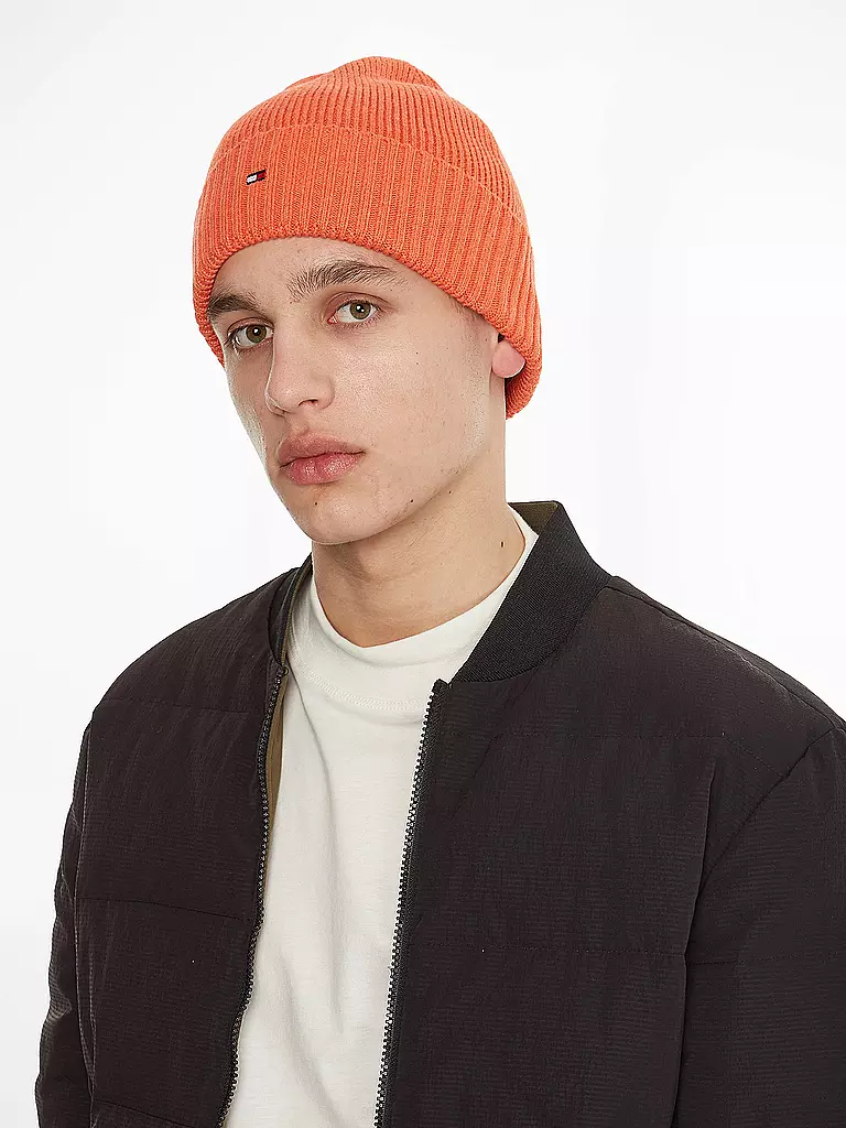 TOMMY HILFIGER | Mütze - Haube ESSENTIAL  | orange