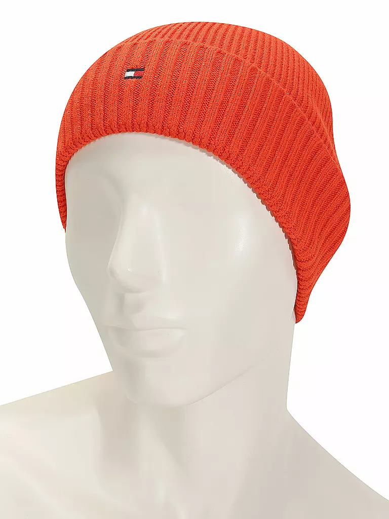 TOMMY HILFIGER | Mütze - Haube ESSENTIAL  | orange