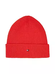 TOMMY HILFIGER | Mütze - Haube ESSENTIAL  | rot