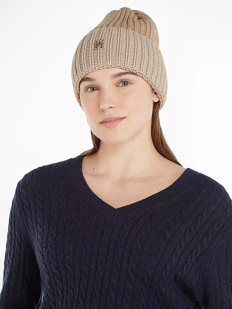 TOMMY HILFIGER | Mütze - Haube | beige