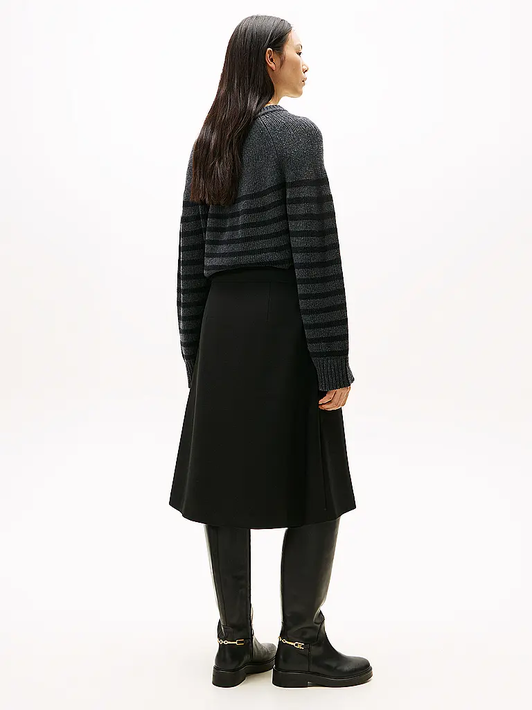 TOMMY HILFIGER | Midirock  | schwarz
