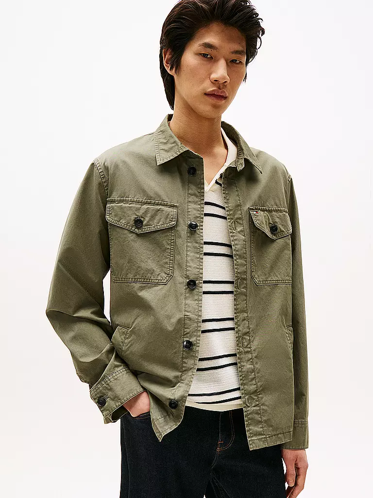 TOMMY HILFIGER | Overshirt  | olive