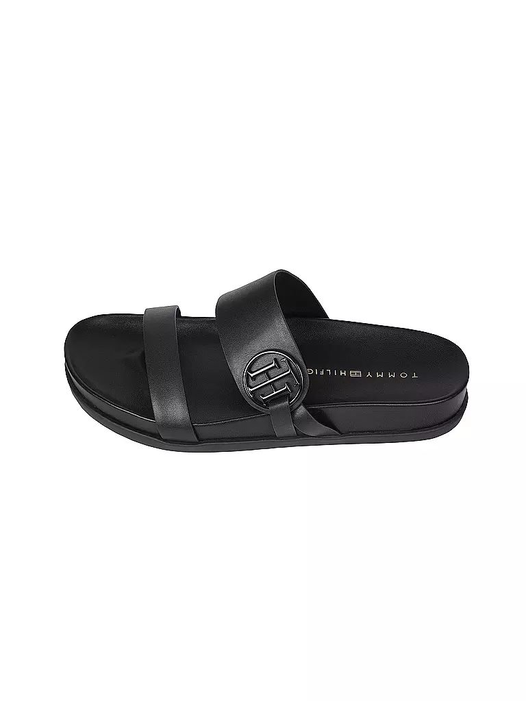 TOMMY HILFIGER | Pantoletten - Sandalen | schwarz