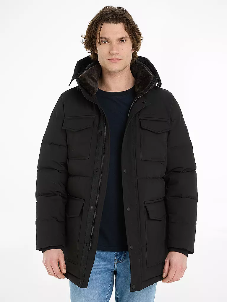 TOMMY HILFIGER | Parka | schwarz