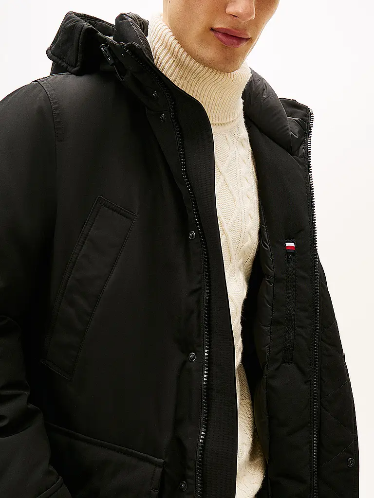 TOMMY HILFIGER | Parka | schwarz