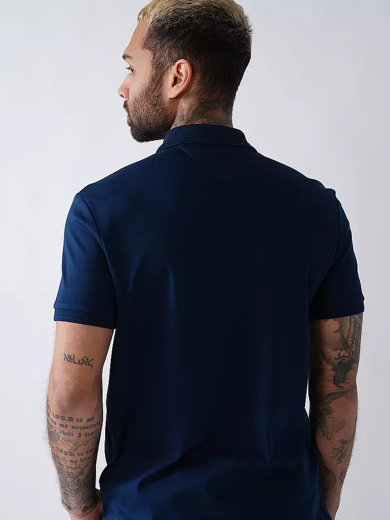 TOMMY HILFIGER | Poloshirt Regular Fit LIQUID COTTON | dunkelblau