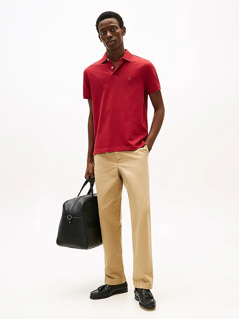 TOMMY HILFIGER | Poloshirt Regular Fit | Dunkelrot